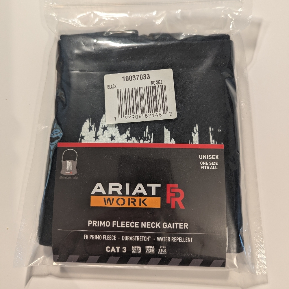 Ariat Work FR Primo Fleece Neck/Face Gaiter With Flag - One Size Fits Most - Picture 3 of 6